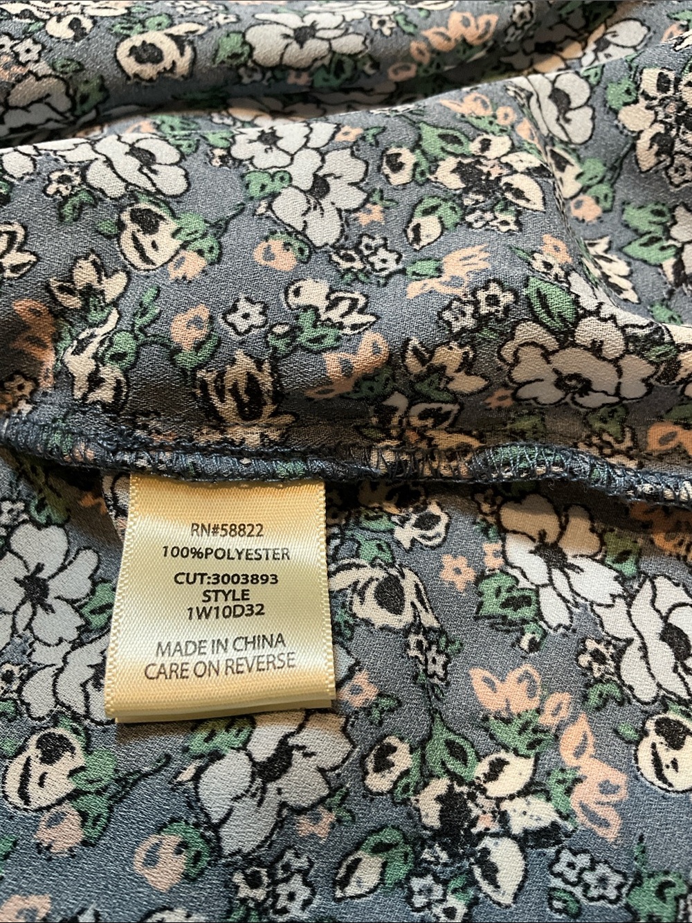 Max Studio Lightweight Boho Ruched Puff Long Sleeve Floral Blouse Size 3X - Picture 5 of 7